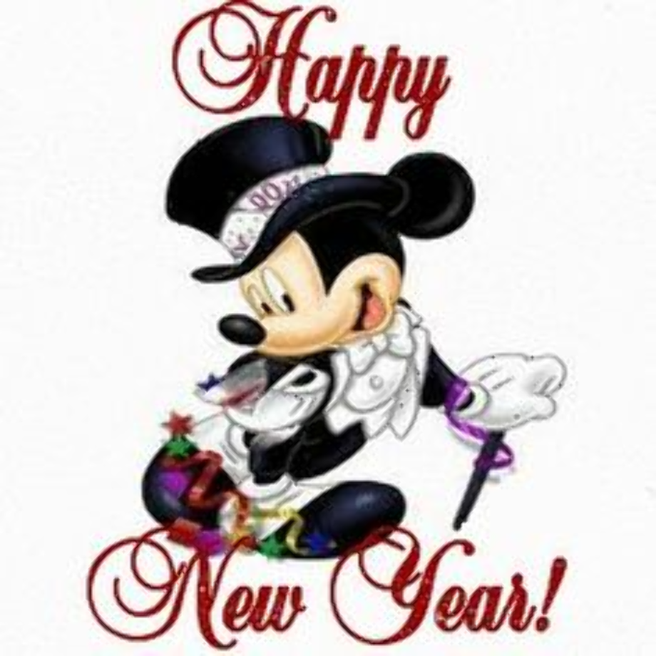 Download High Quality happy new year clipart mickey mouse Transparent