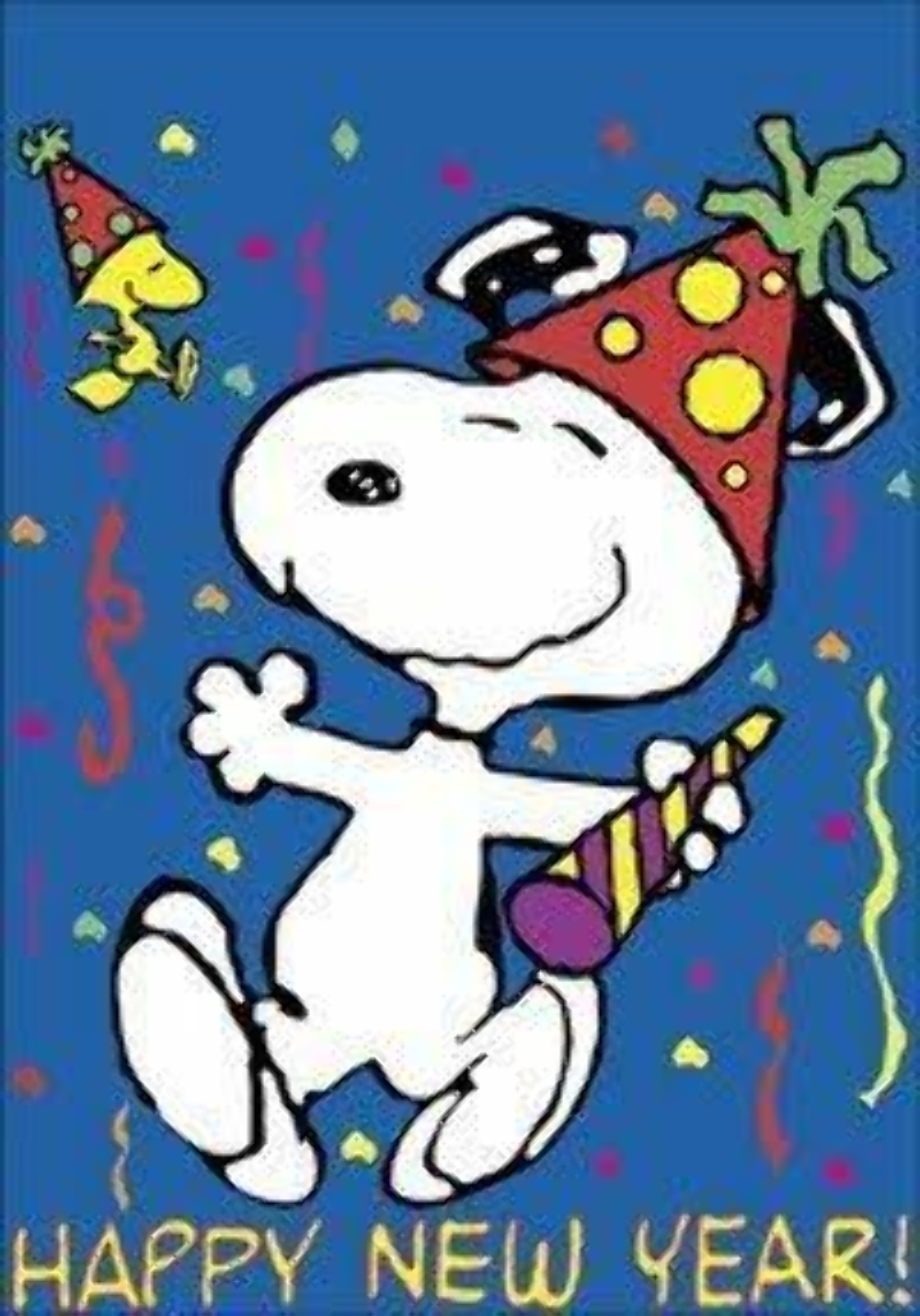 new year clipart snoopy