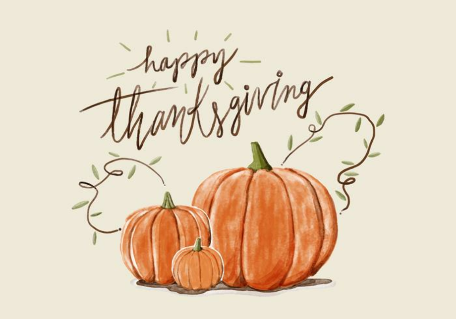 happy thanksgiving clipart watercolor