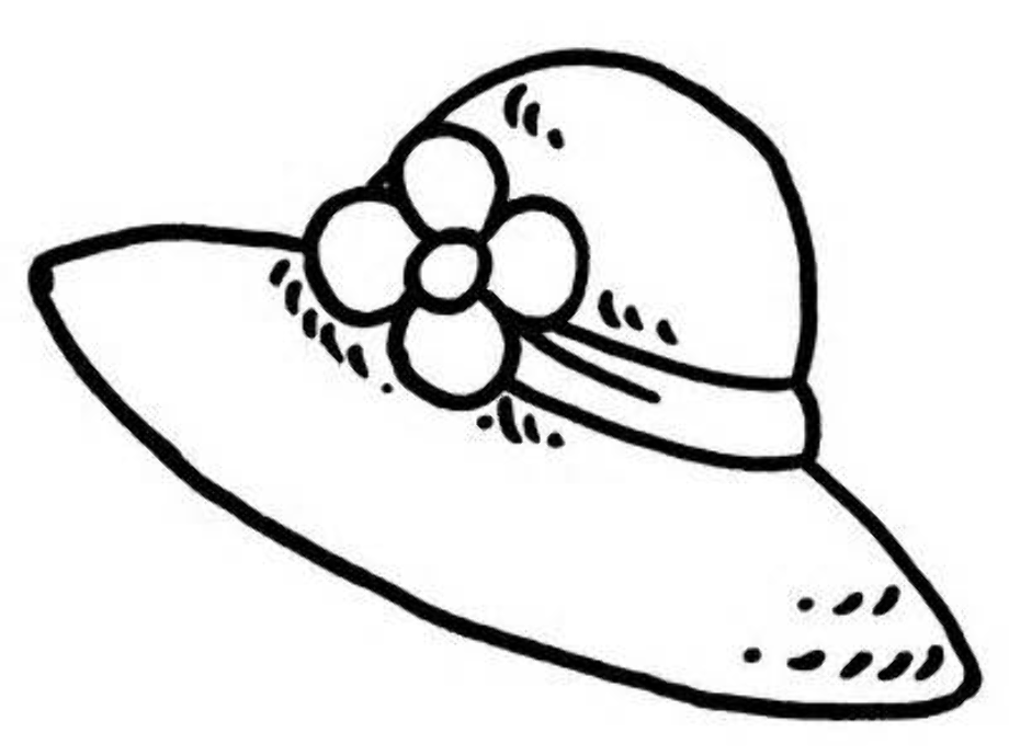 hat clipart black and white