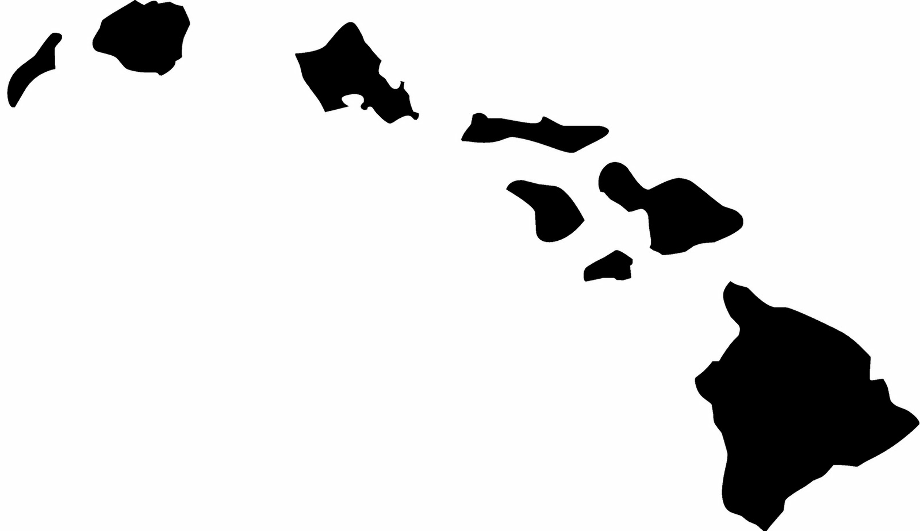 hawaii clipart silhouette
