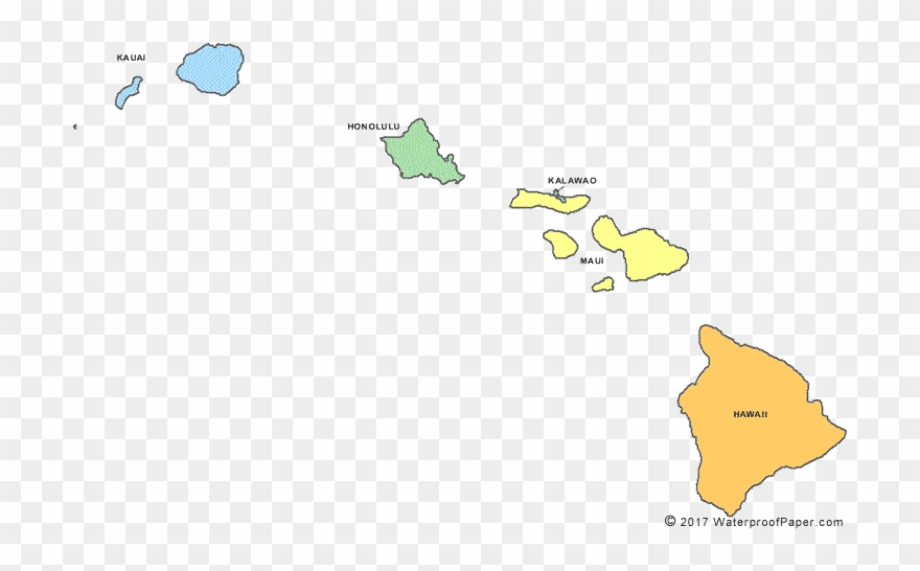 hawaii clipart map