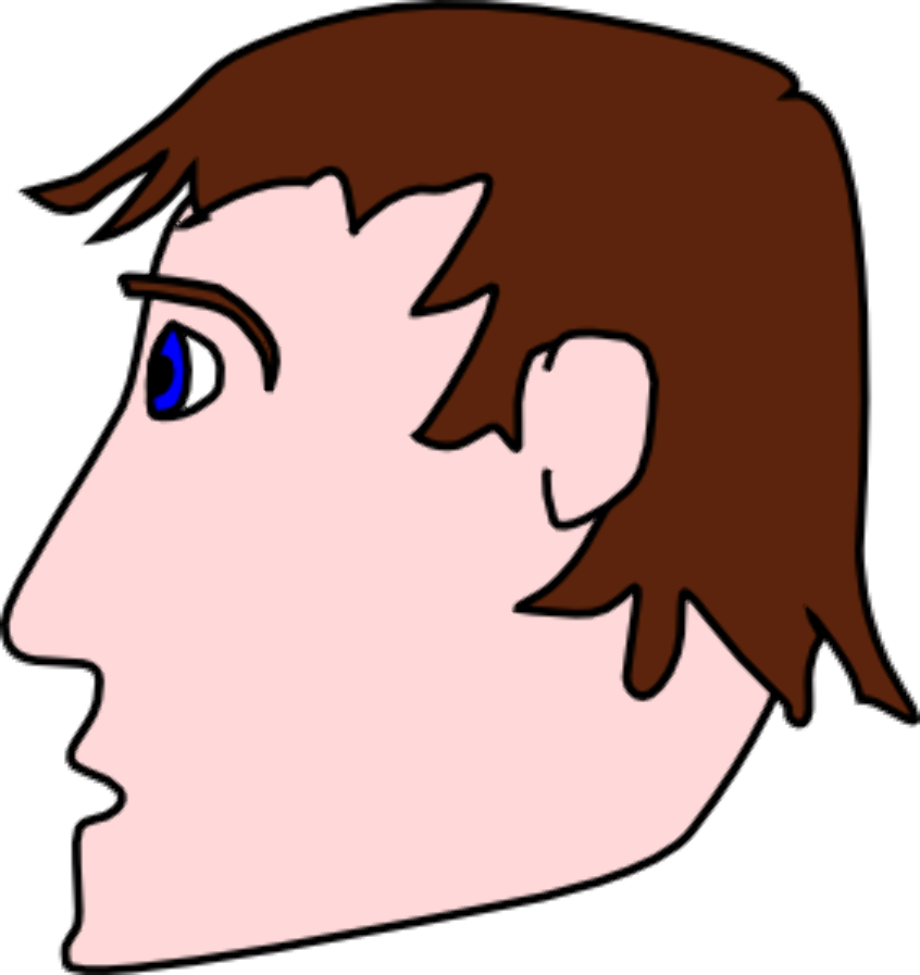 head clipart side view