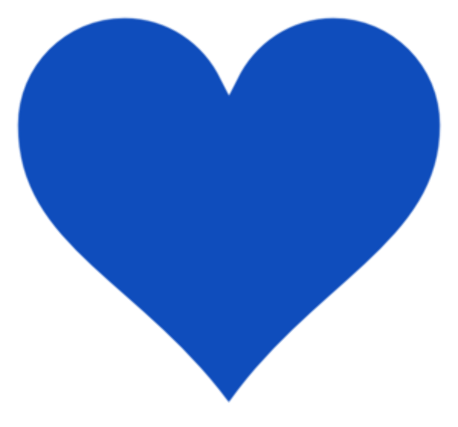 heart clipart blue
