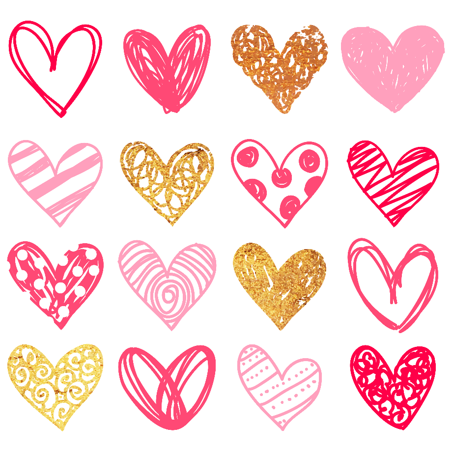 heart clipart free doodle