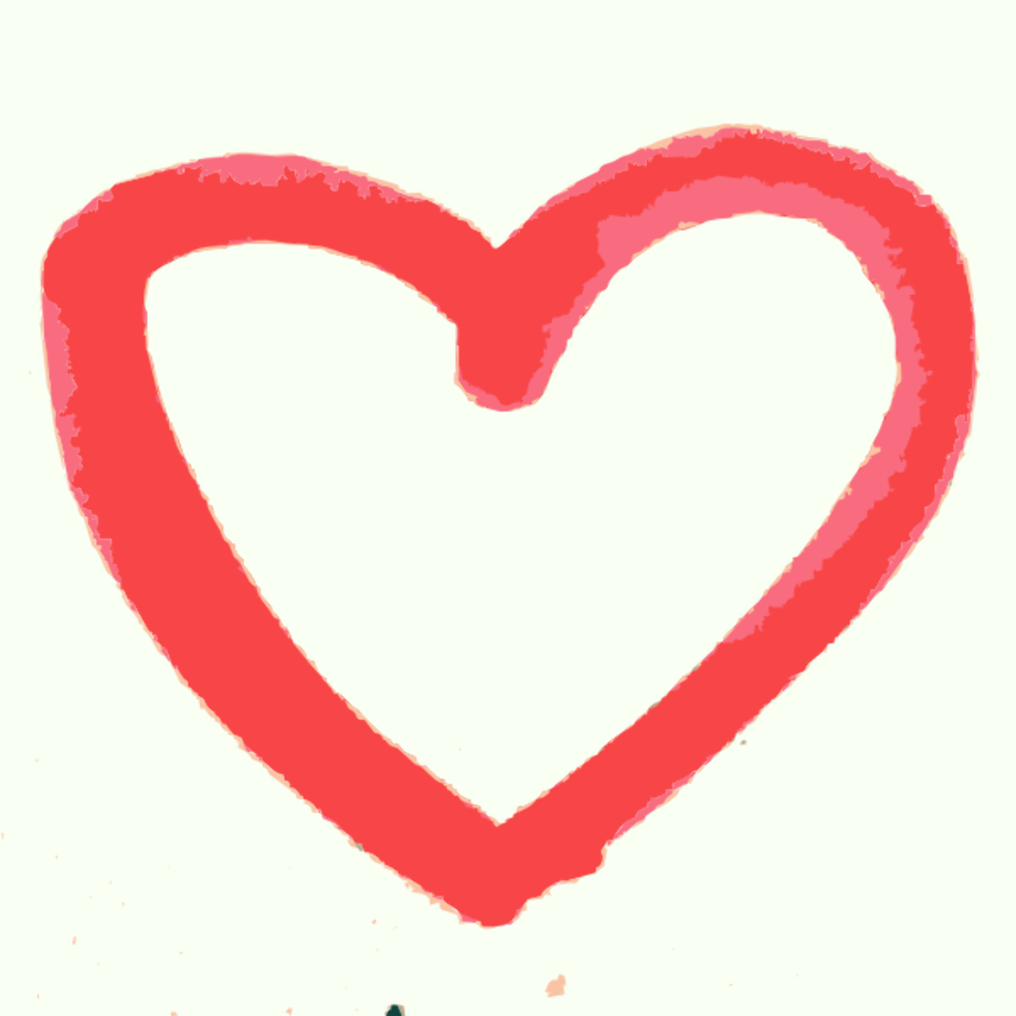 heart clipart drawn