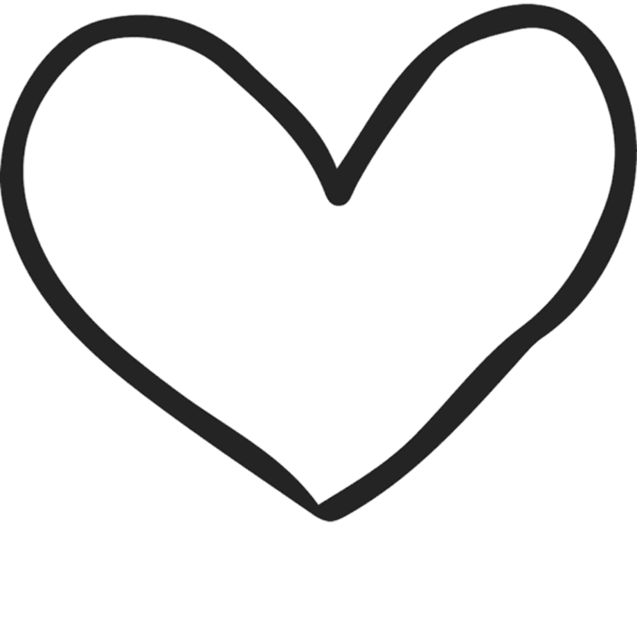 Download High Quality heart outline clipart hand drawn Transparent PNG