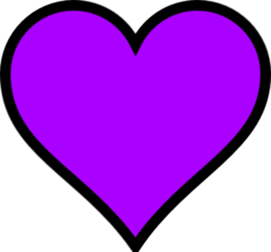 love clipart purple