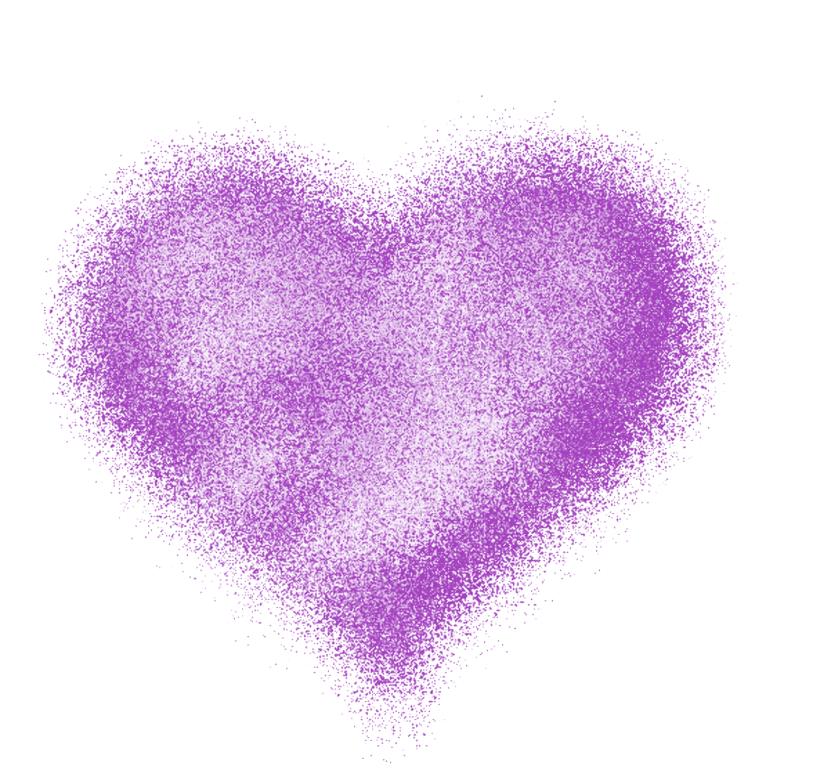 heart transparent purple