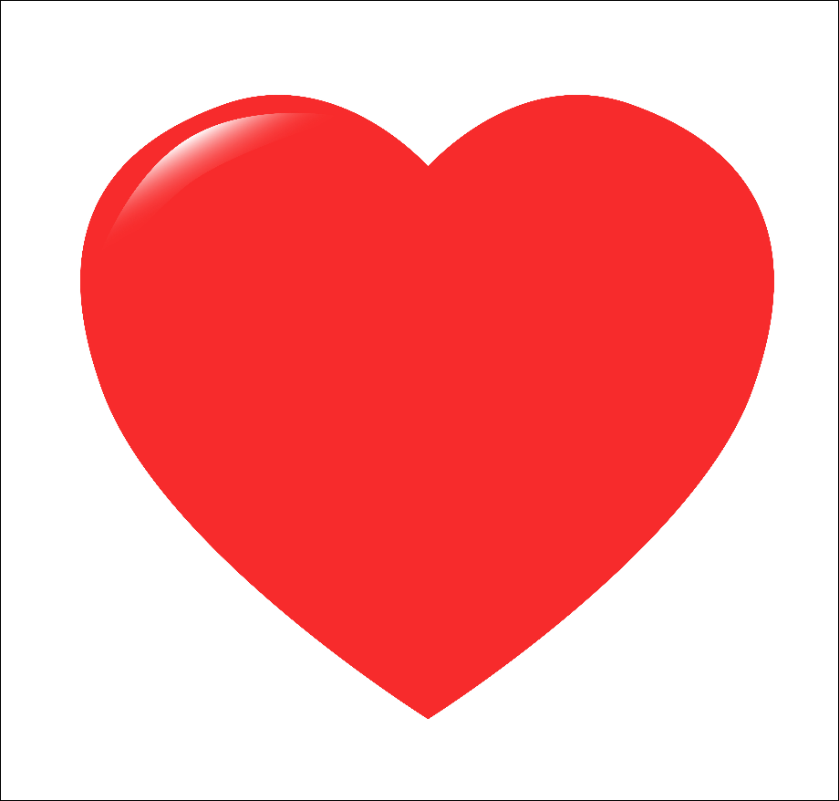 clipart heart red