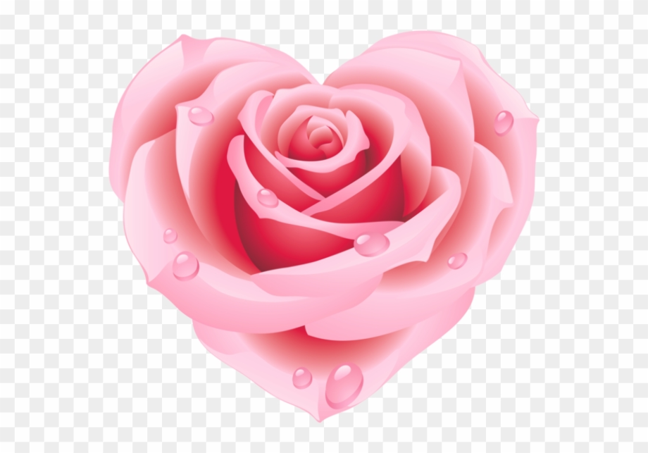 clipart heart rose