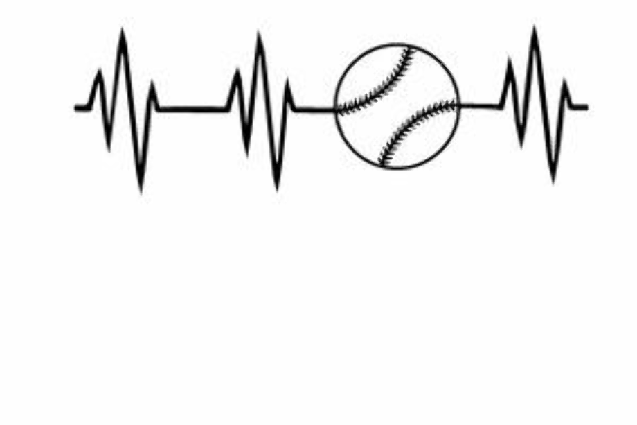 heartbeat clipart baseball