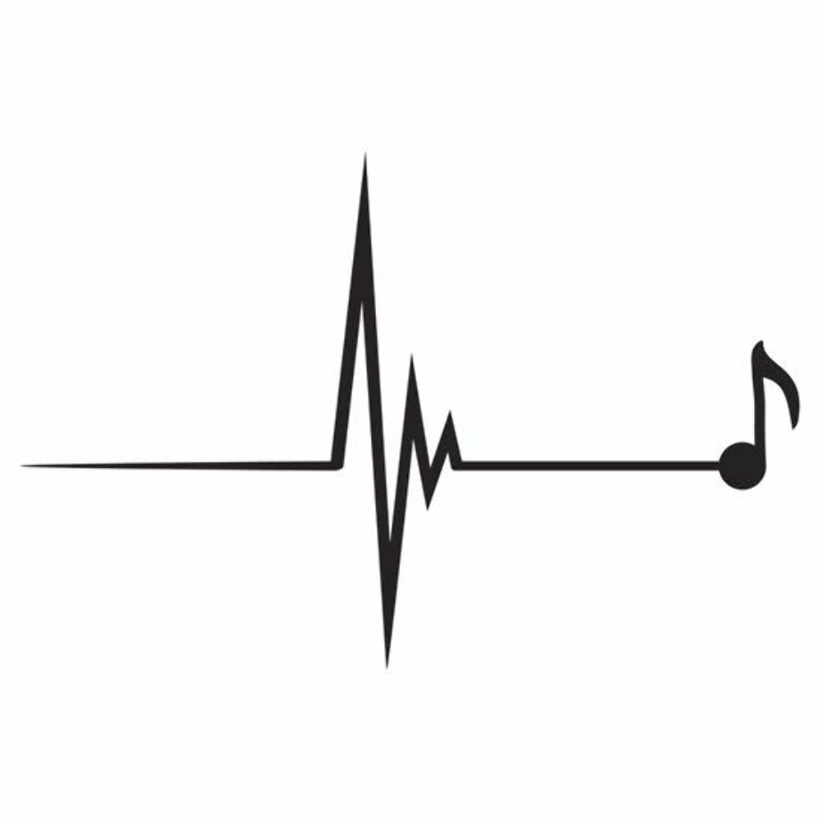 heartbeat clipart music note