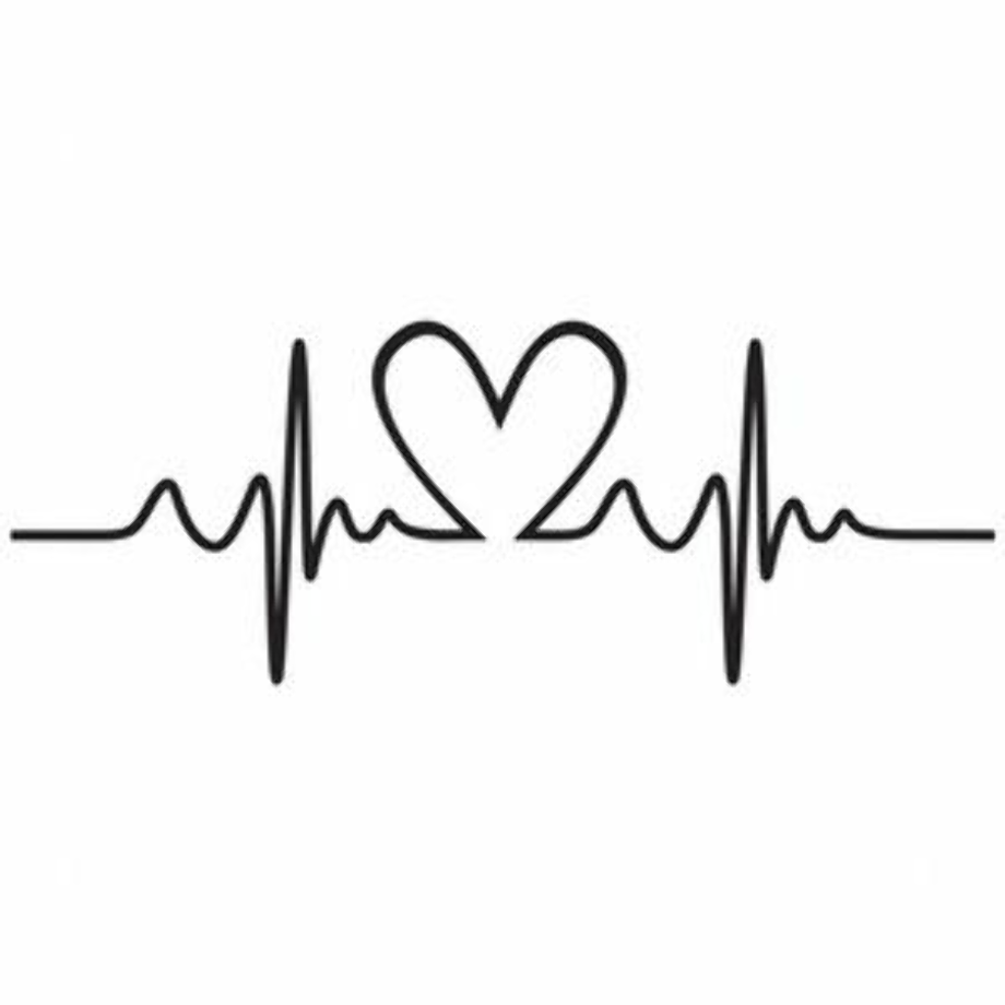 Download High Quality heartbeat clipart tattoo Transparent PNG Images