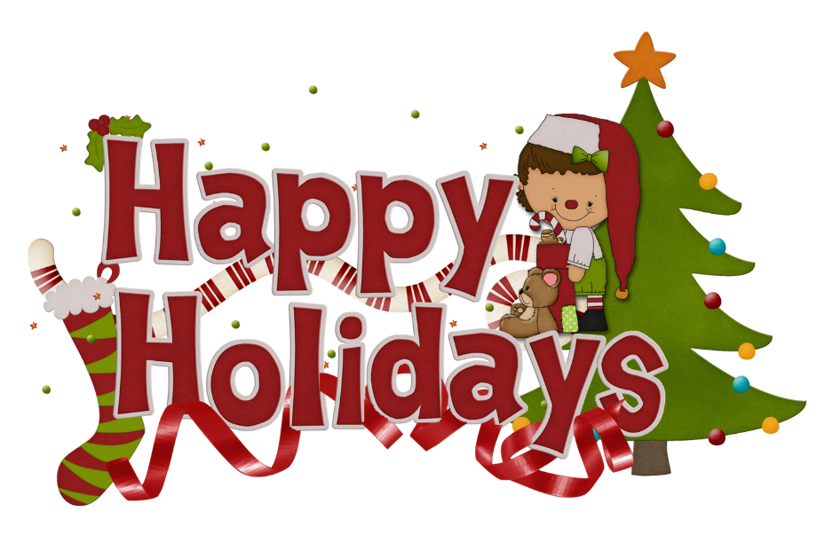 happy holidays clipart transparent background