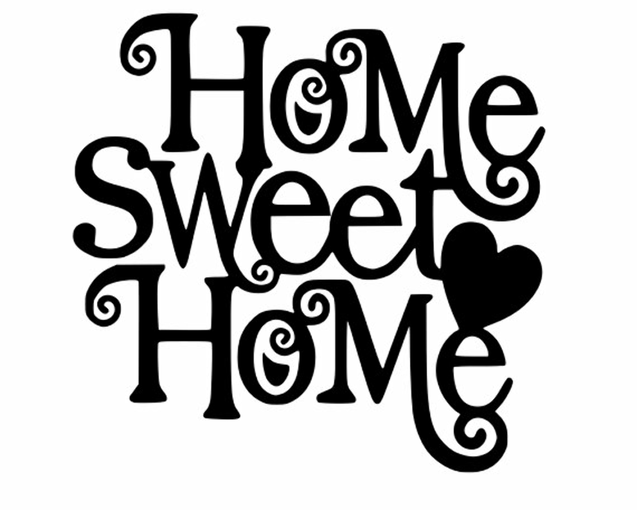 home sweet home clipart silhouette