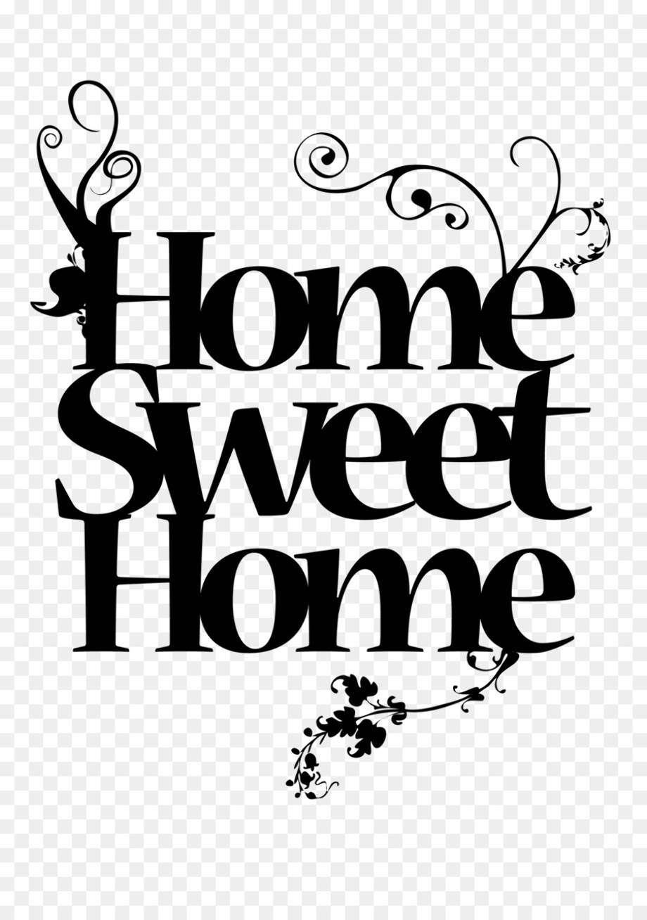 Download High Quality home sweet home clipart calligraphy