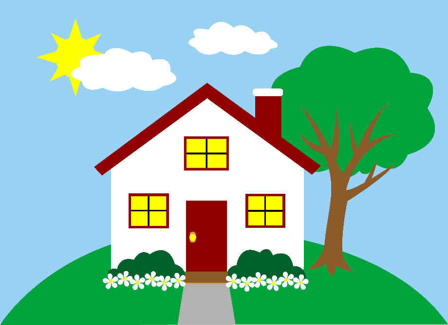 home sweet home clipart cottage