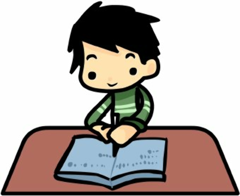 student clipart writing
