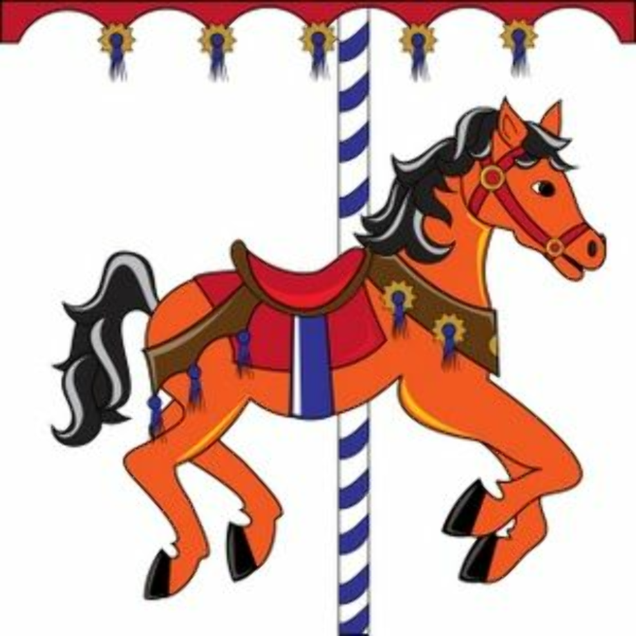 horse clipart carousel