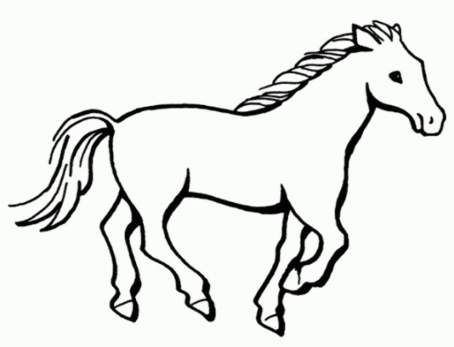 horse clipart drawing