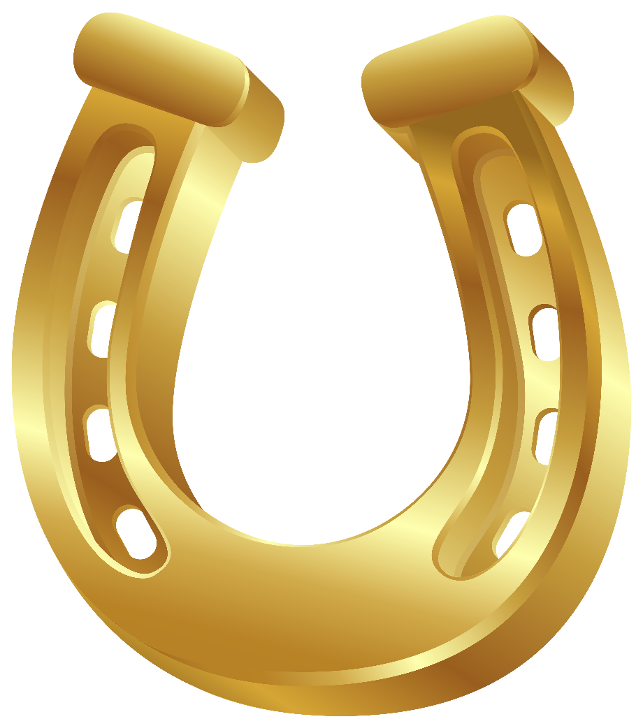 horseshoe clipart gold