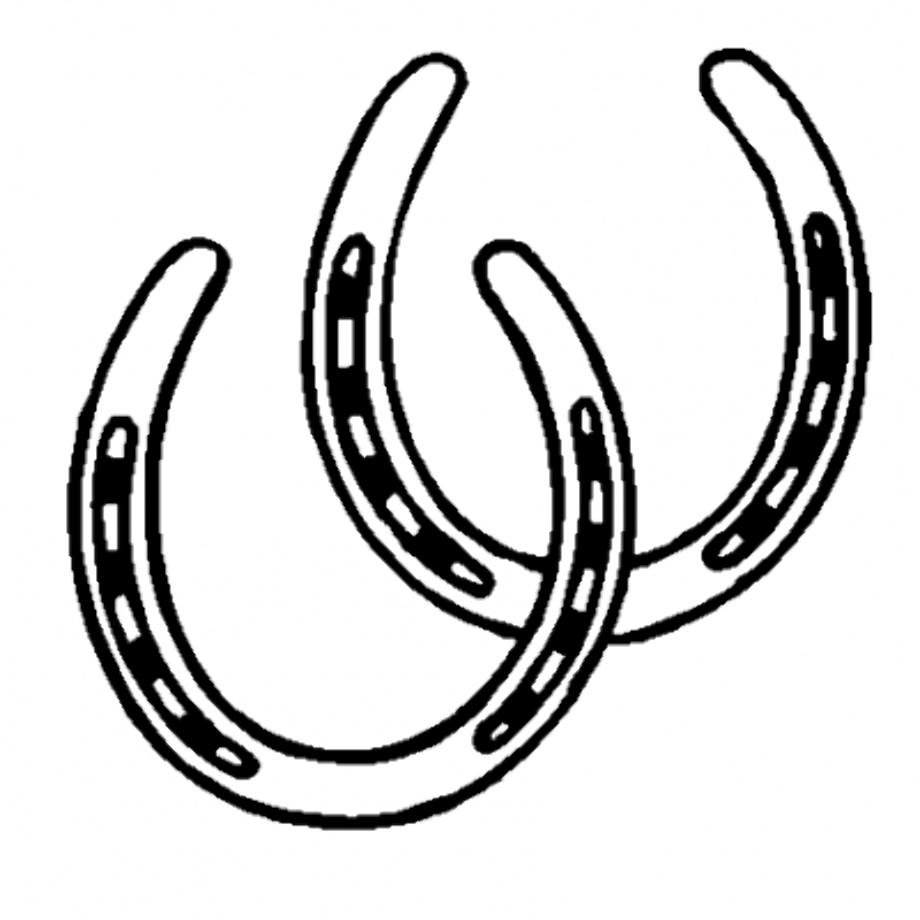 horseshoe outline coloring page supercoloringcom adornos vaqueros ...