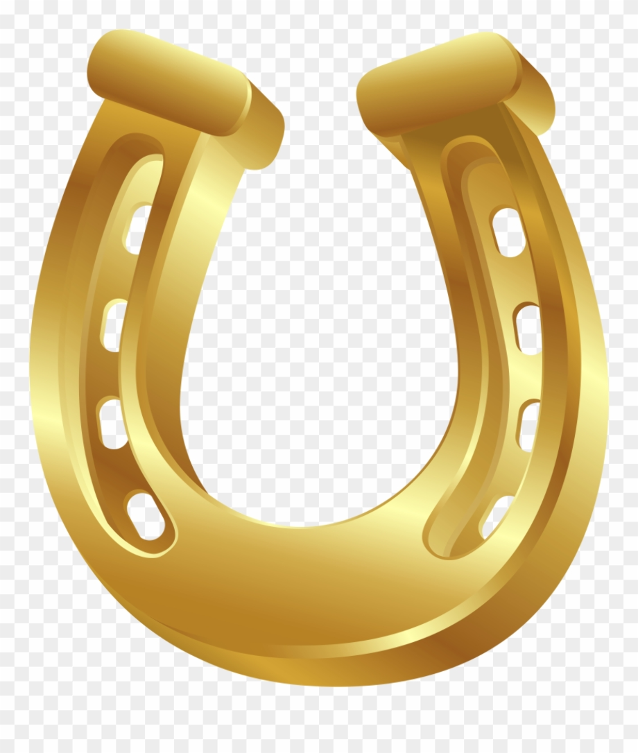 horseshoe clipart yellow