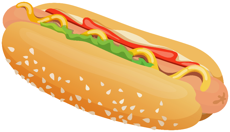 hotdog clipart clear background