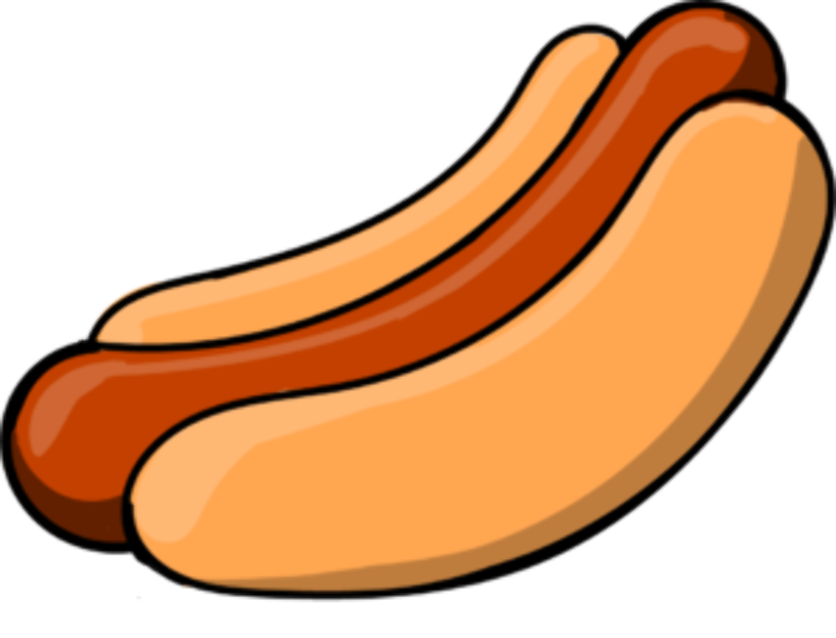 hotdog clipart plain