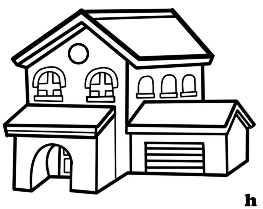 house clipart black and white mansion