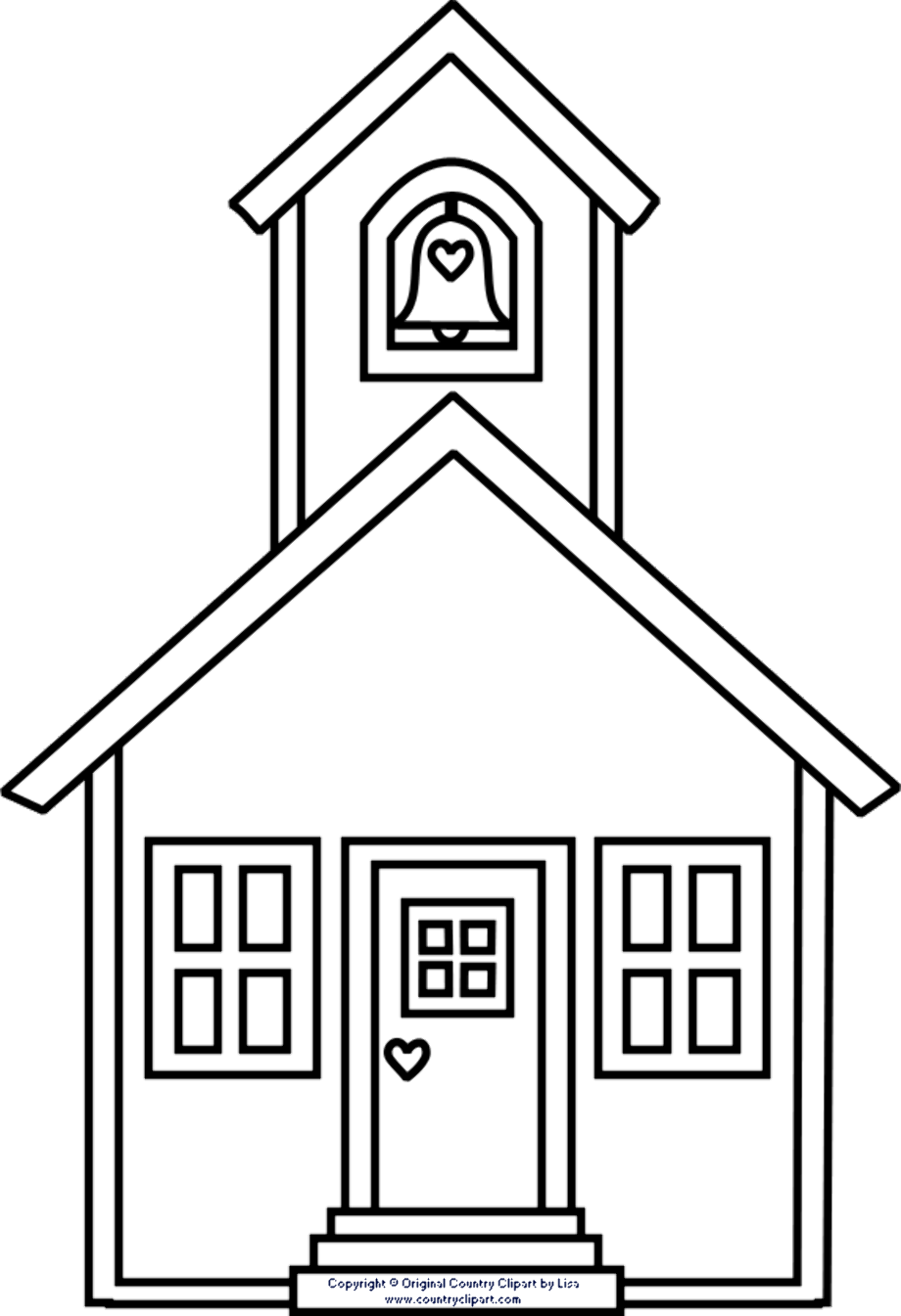 house clipart black and white printable