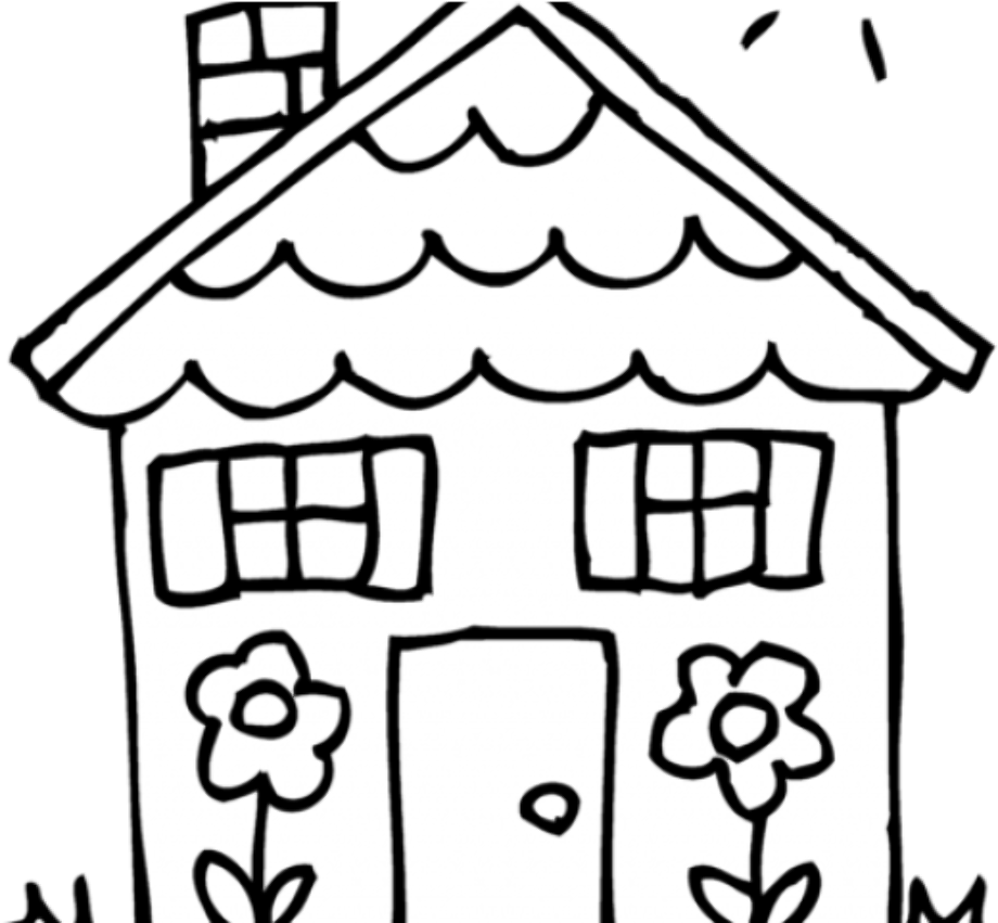house clipart drawing