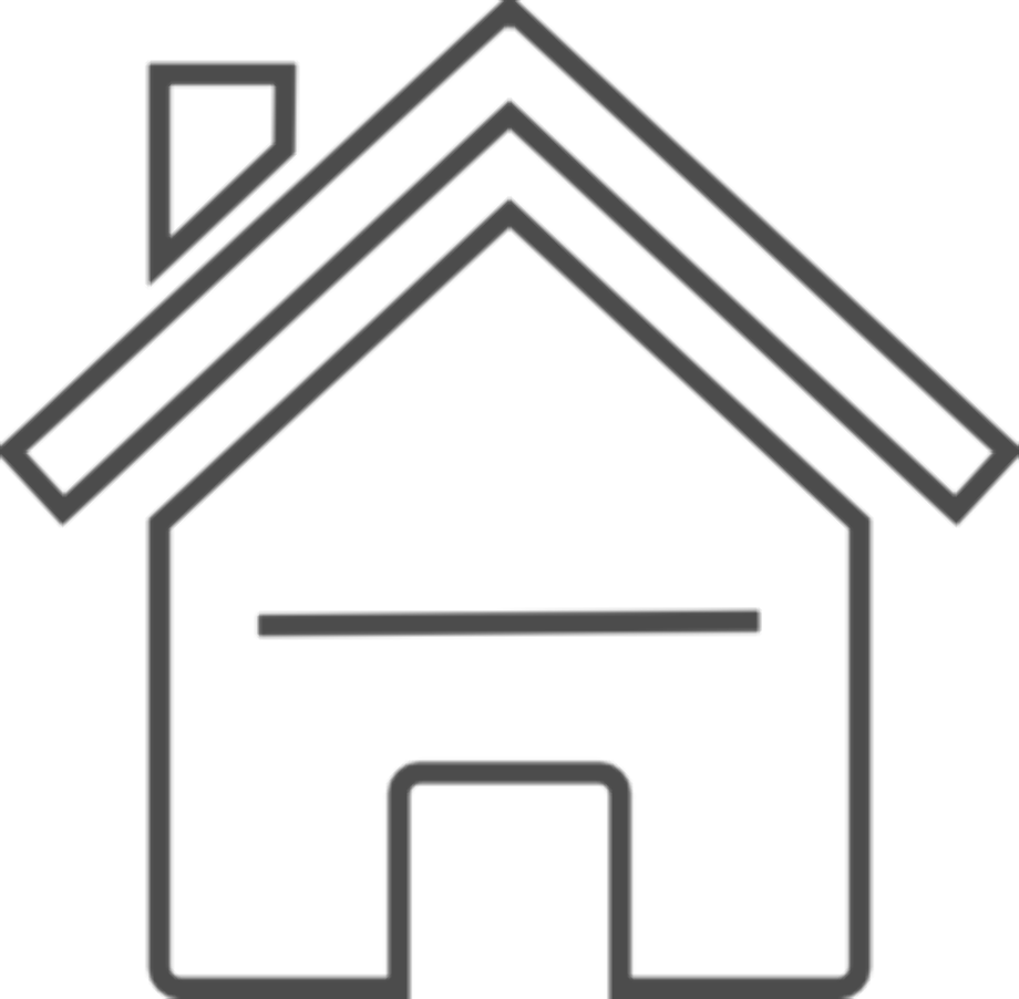 house clipart black and white modern