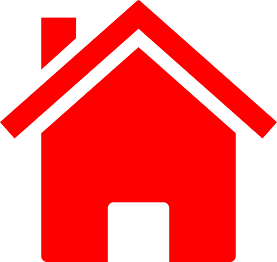 clipart house red