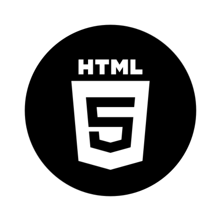 html5 logo black