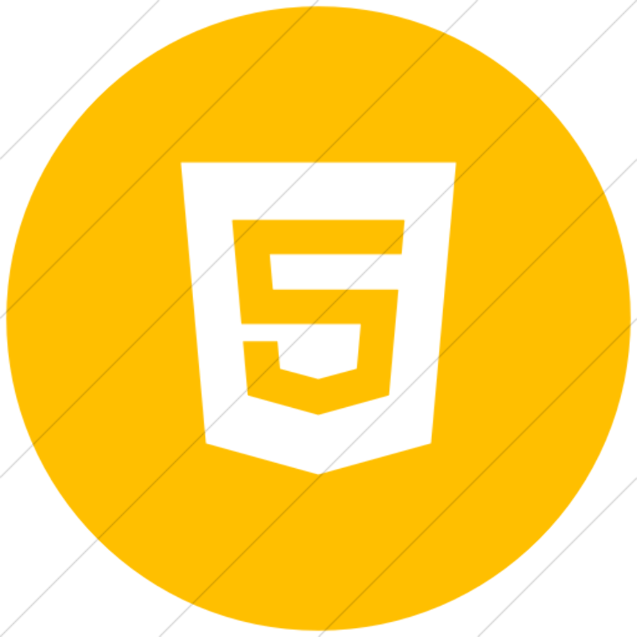html5 logo round