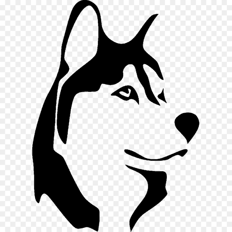 Download High Quality husky clipart silhouette Transparent