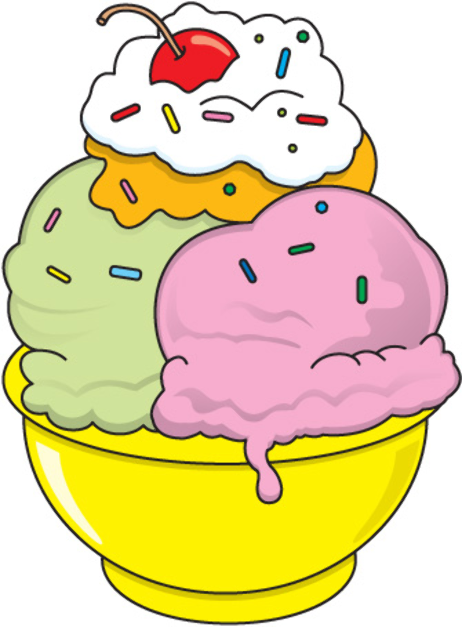 ice cream sundae clipart pink