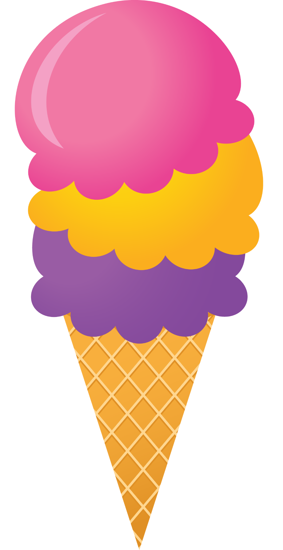 ice cream cone clip art shape