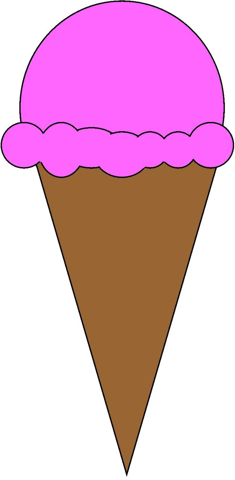 ice cream cone clip art simple