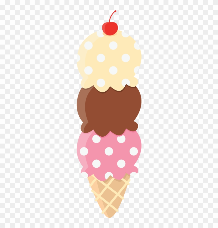 ice cream cone clip art triple scoop