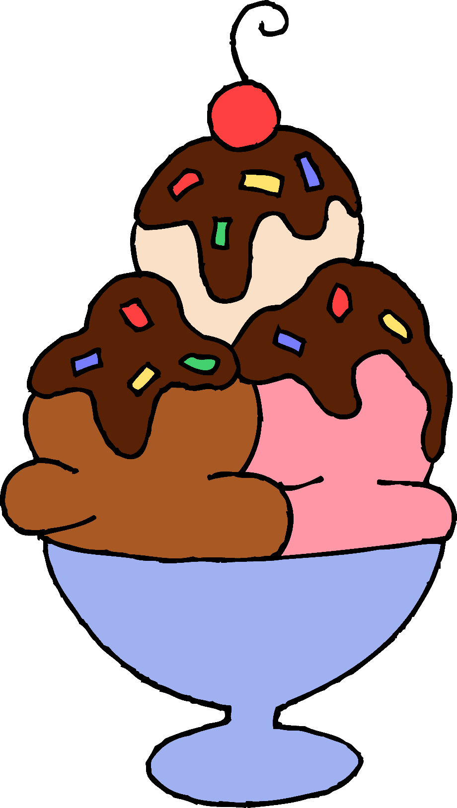 ice cream sundae clipart bowl