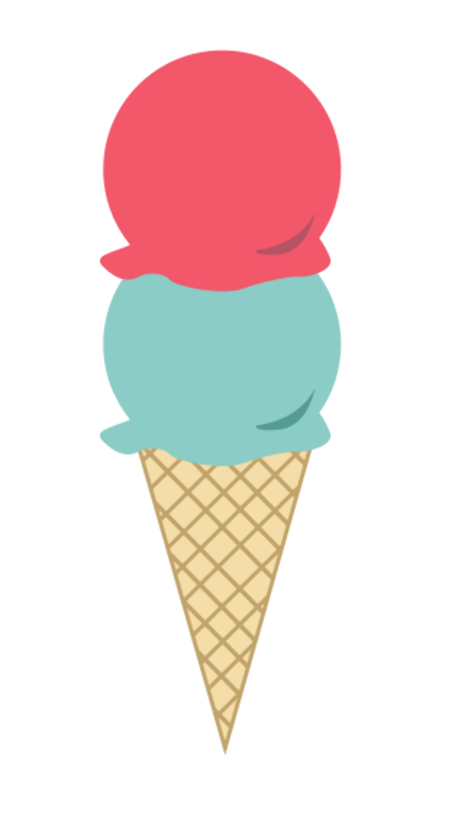 ice cream cone clipart colorful