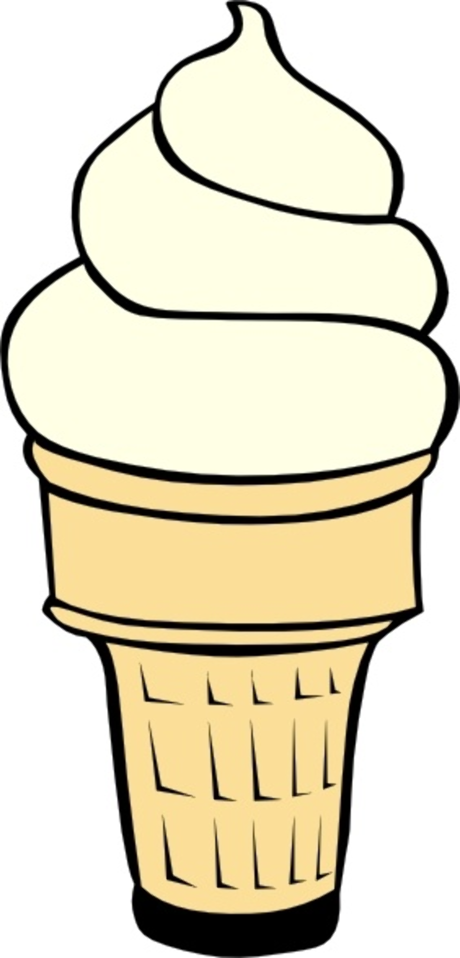 ice cream cone clip art vanilla