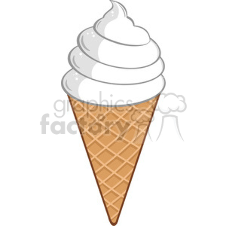 ice cream cone clipart vanilla