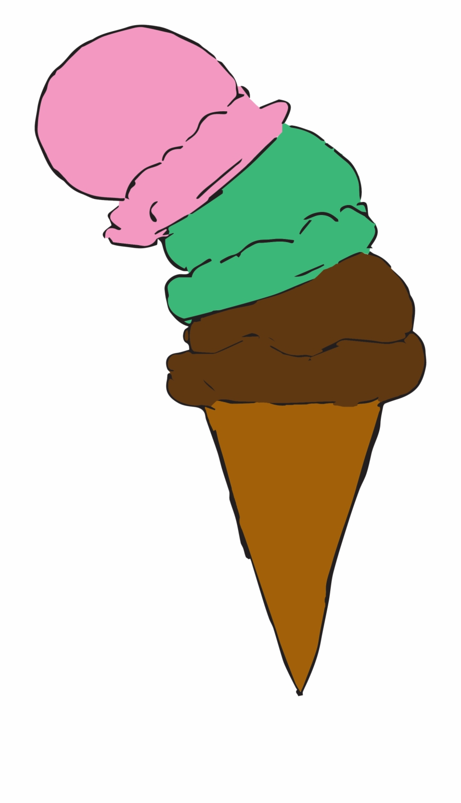 Download High Quality ice cream cone clip art cartoon Transparent PNG