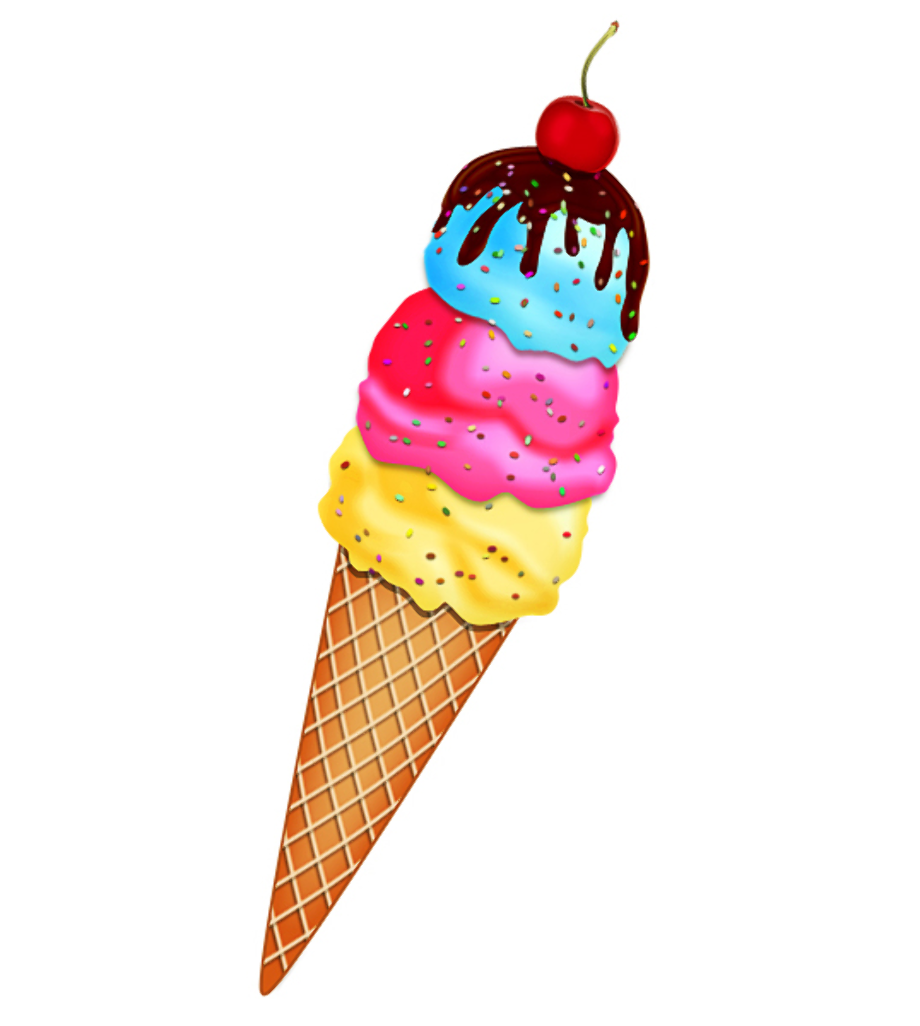 Download High Quality ice cream cone clip art cherry Transparent PNG