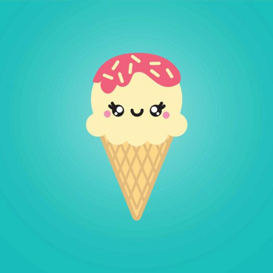 Download High Quality ice cream cone clip art kawaii Transparent PNG