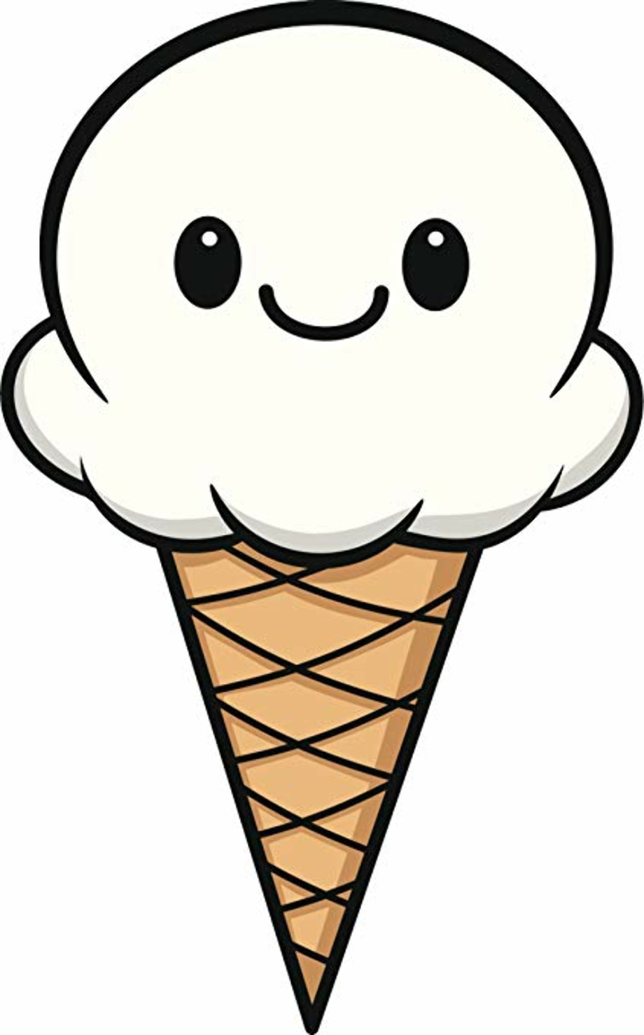 Download High Quality ice cream cone clip art kawaii Transparent PNG